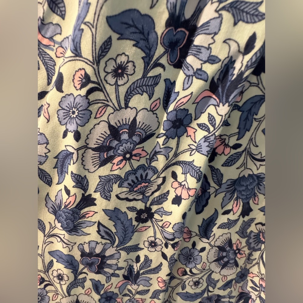 NWT JJill maxi skirt. XS, floral aqua multicolor - Picture 6 of 7